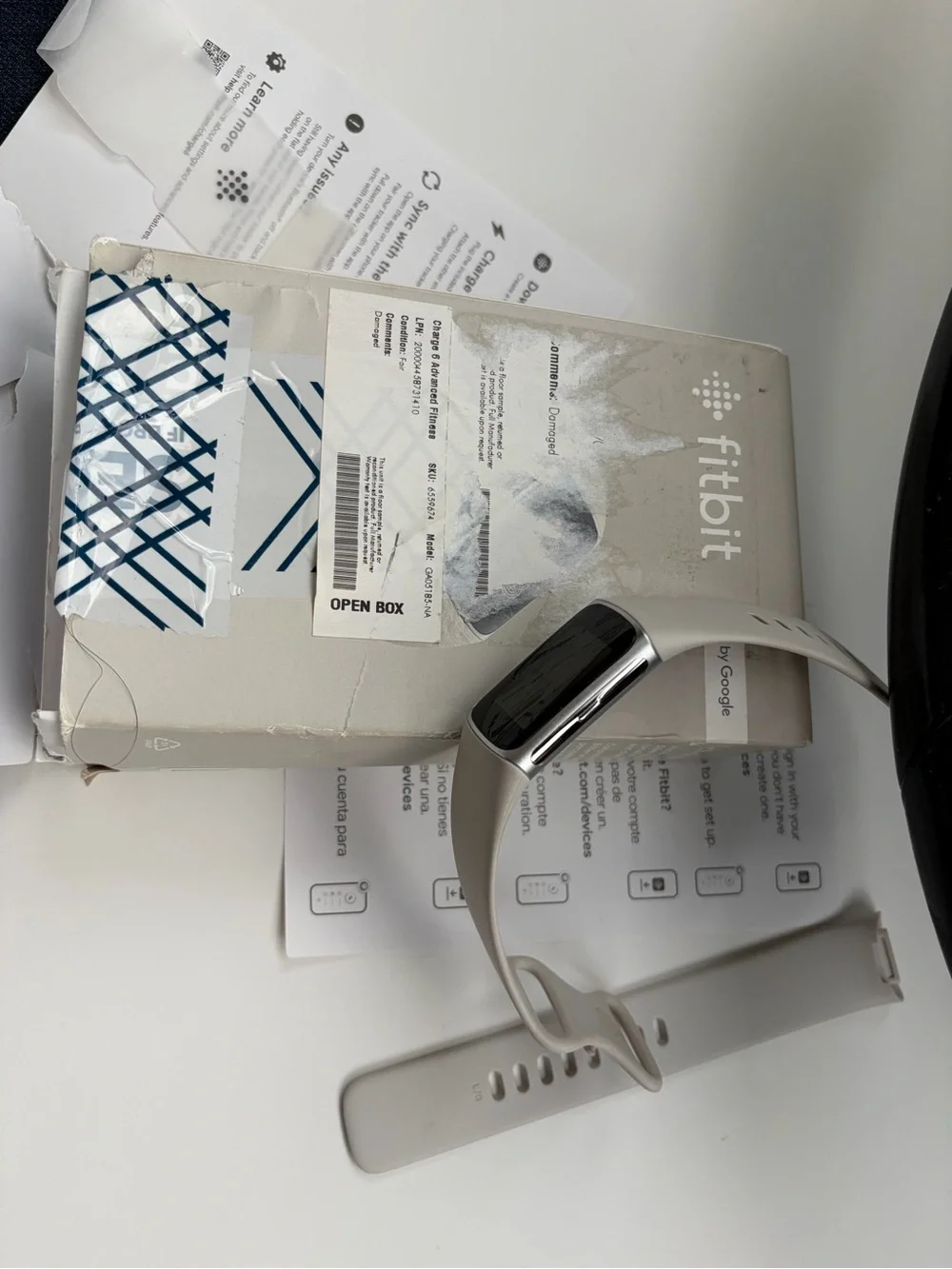 fitbit Charge 6 Advanced Fitness Tracker - Cream